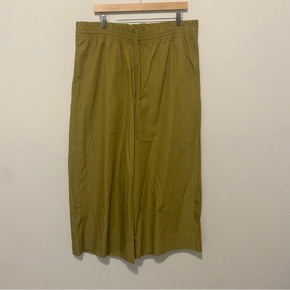 Madewell Poplin Smocked Huston Pull-On Crop Pants XXL - Picture 3 of 11